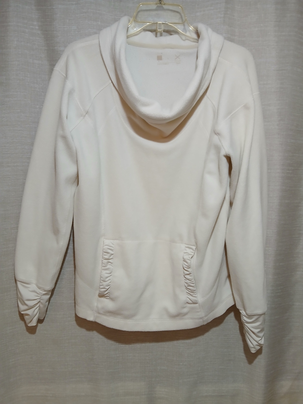 Cozy Cream Microfiber Fleece Pullover.